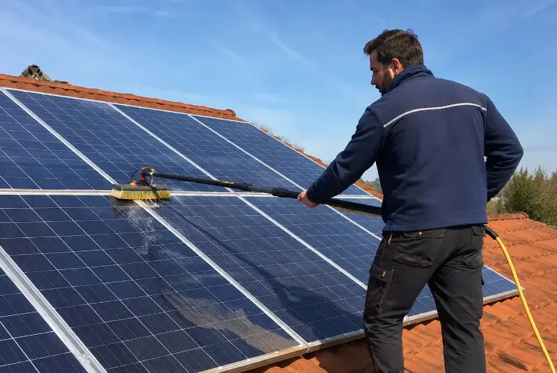 Nettoyage et entretien de panneaux solaires à Montaulieu